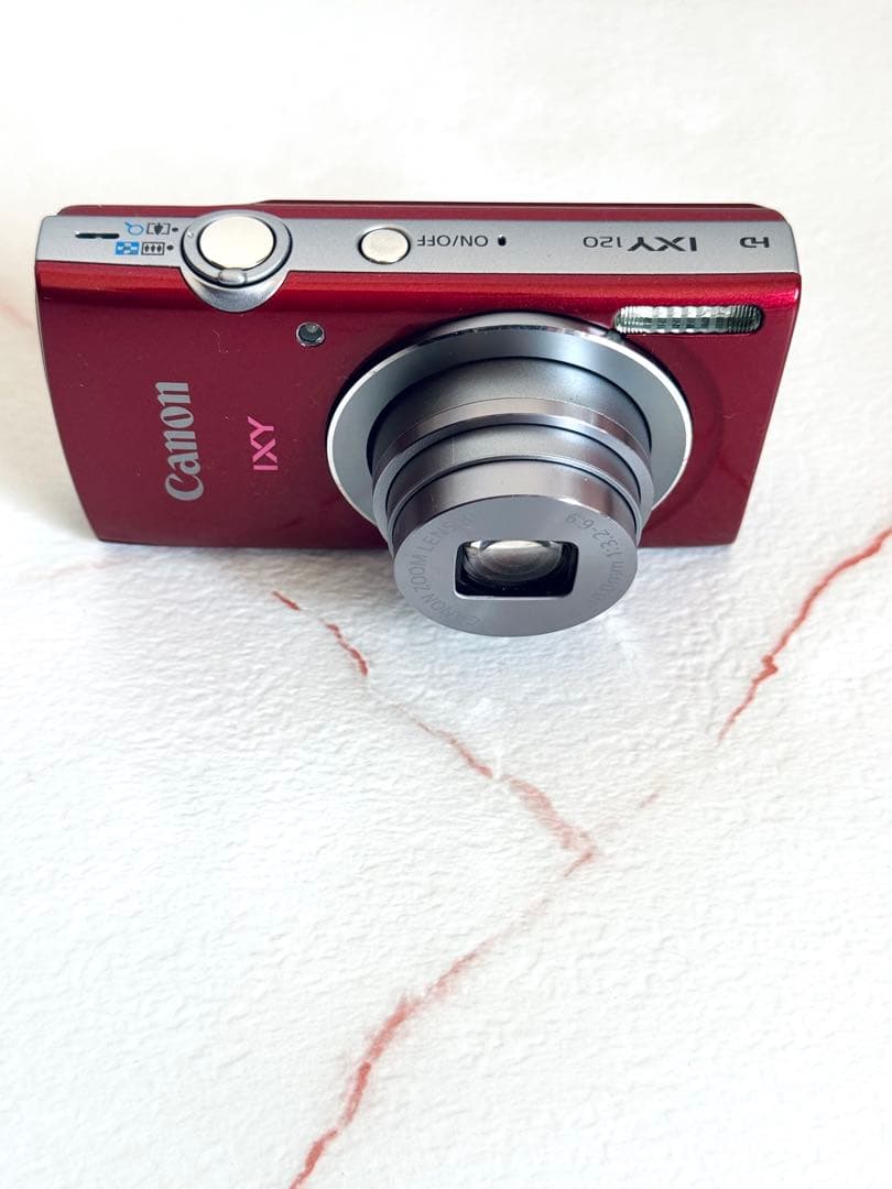 【美品】Canon IXY 120レッド 薄型軽量 コンパクトデジタルカメラ