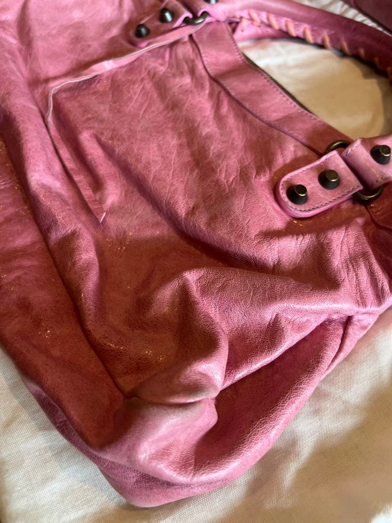 【お値下げ】BALENCIAGA バレンシアガ　ファースト　バッグ ピンク