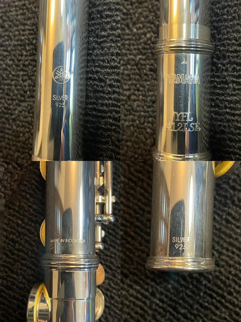 フルート　ヤマハ　YFL-412LSE　頭＆管：銀　金　FLUTE YAMAHA