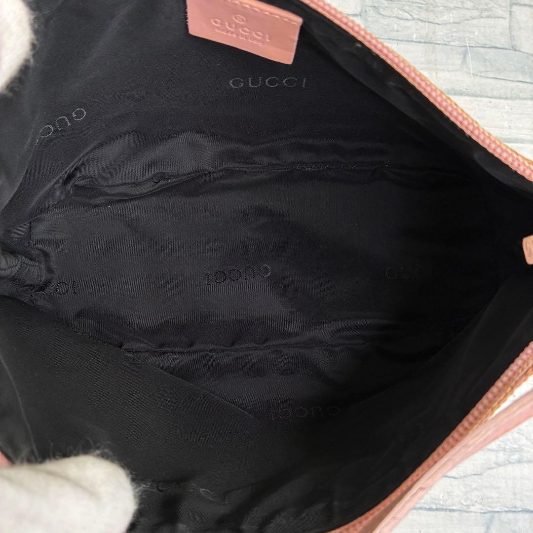 130 GUCCI グッチ　ミニハンドバッグ　キャンバス　ショルダーバッグ　m4