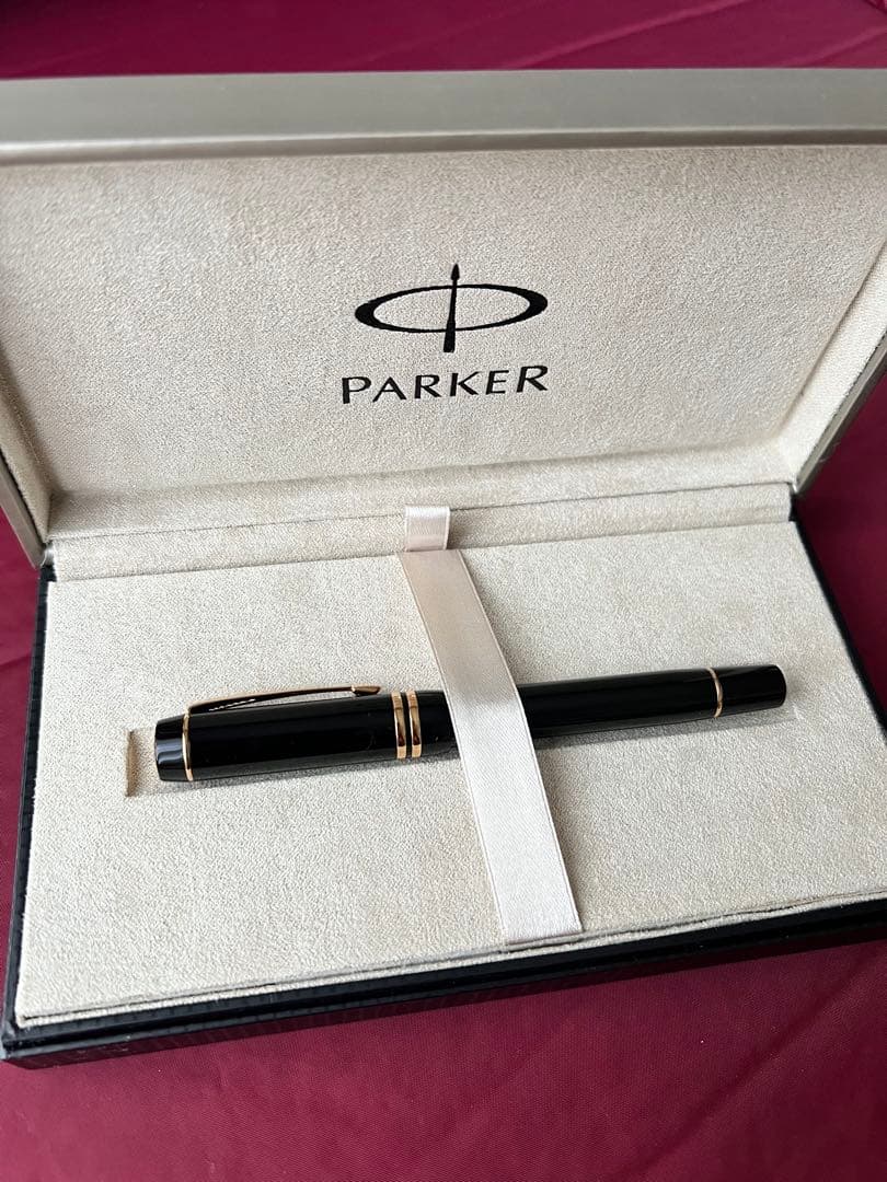 Parker Duofold 万年筆 黒　F