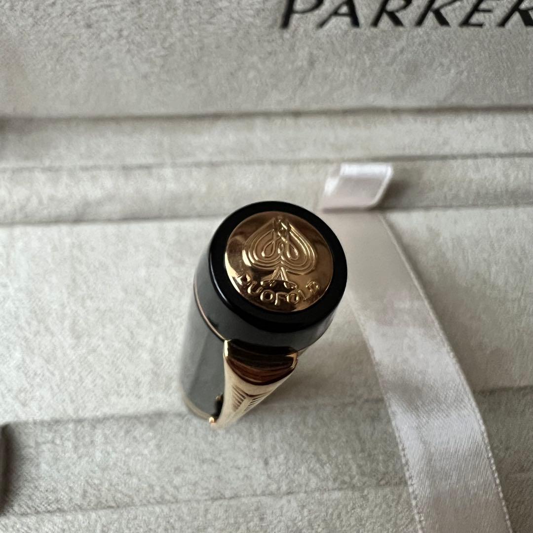 Parker Duofold 万年筆 黒　F