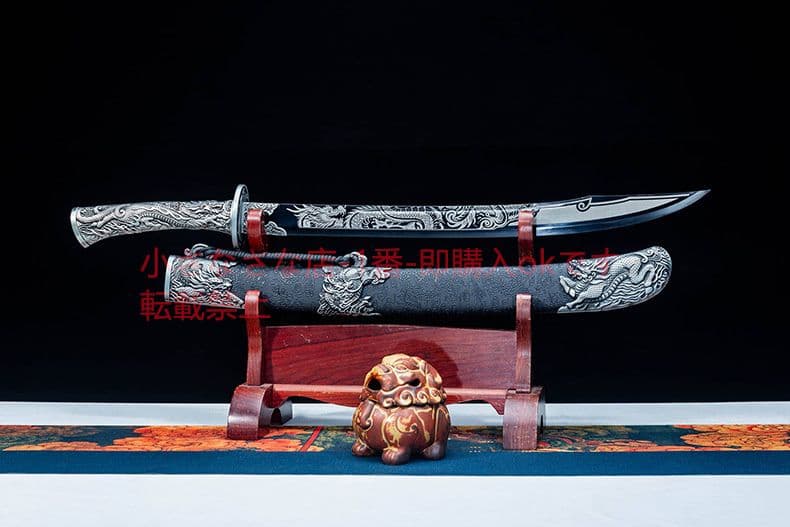 キリン牛テールナイフ 古兵器 武具 刀装具 日本刀 模造刀 居合刀