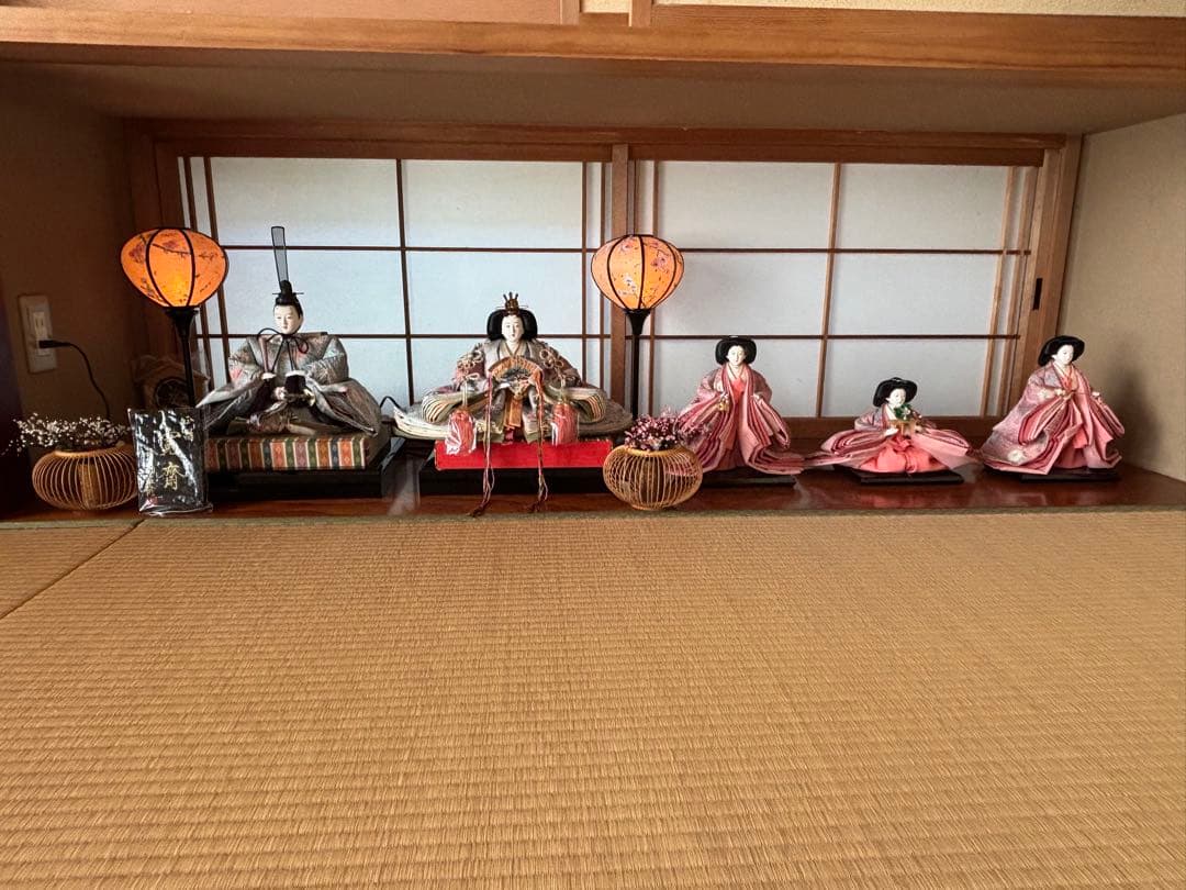 山本寛斎　お雛様と三人官女と小物類