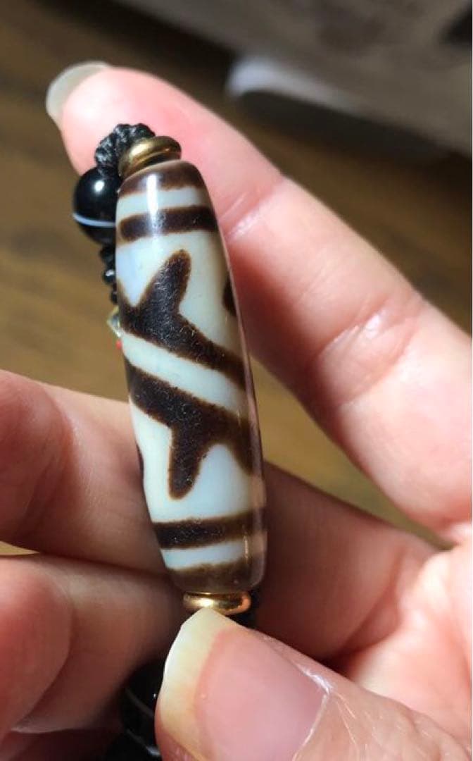 ☘️超レア 双魚金剛二眼天珠 ジービーズ Dzi　ネックレス