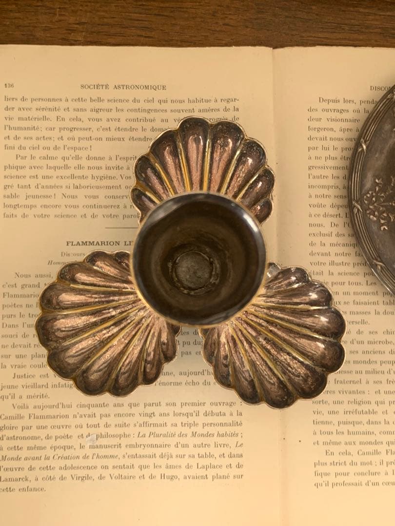 フランス　蚤の市　キャンドルスタンド　ブロカント