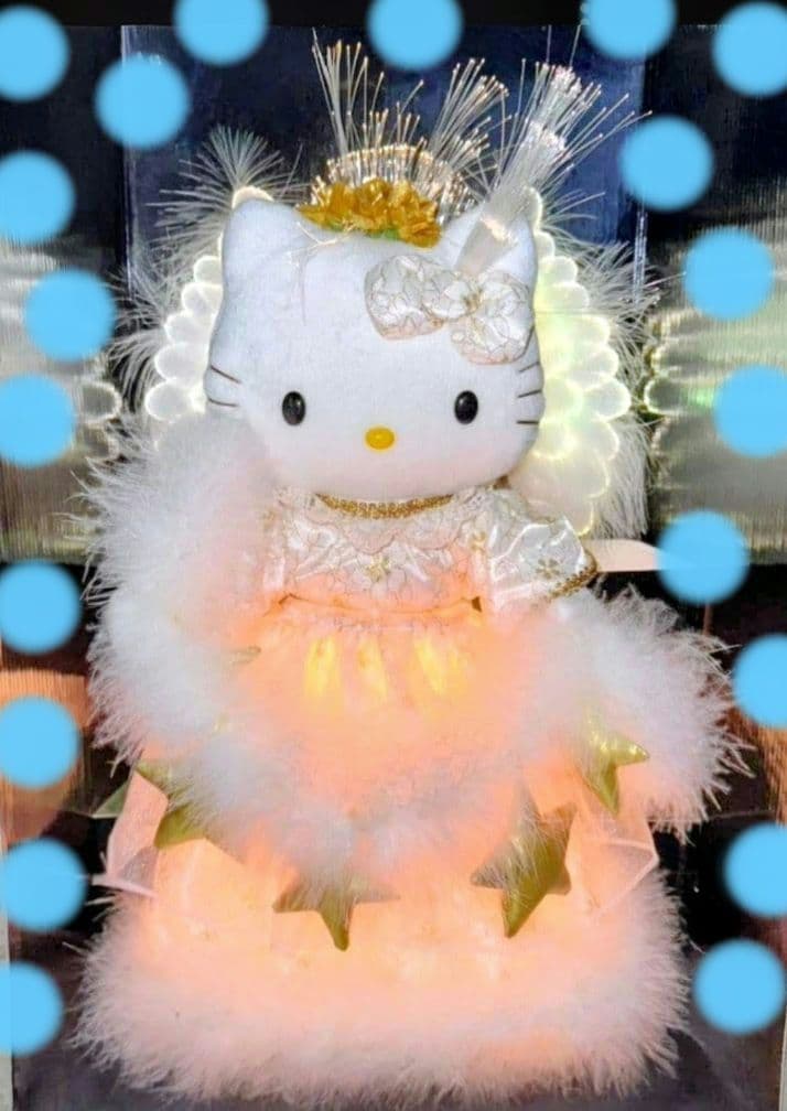ハローキティ ライトドール天使　ファイバードールバイオリン希少レア　ヴィンテージ