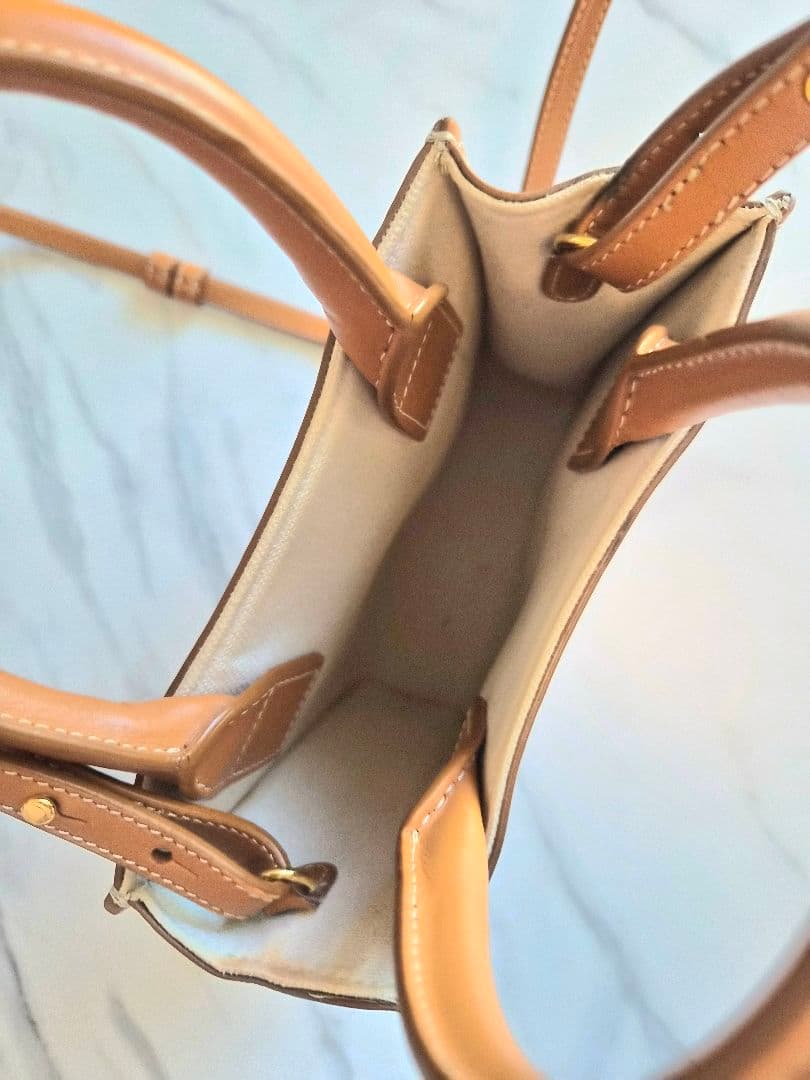 CELINE ショルダーバッグ ホワイト/ベージュ