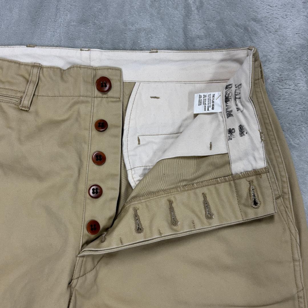 フラットヘッド M-47W チノパン 5ポケット レプリカ サイズ32×34