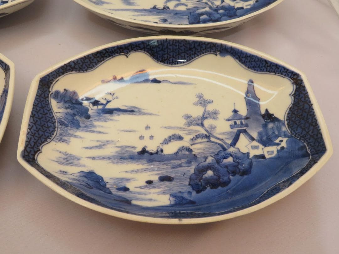 3275　古美術＜値下げ交渉大歓迎＞古伊万里　舟皿　４枚