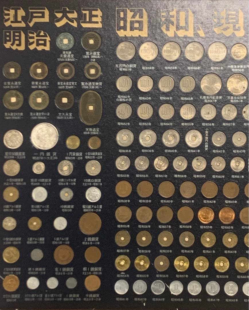 5000円引き！5/31まで！江戸大正明治昭和現行記念貨幣セット