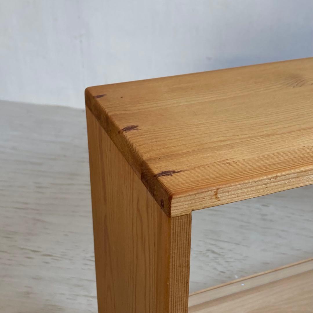 古い木製ガラスケース 横長 卓上ショーケース