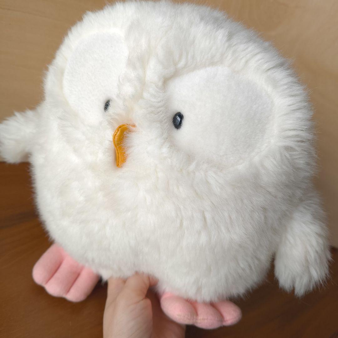 おふう　おふぅ　白フクロウ　昭和レトロ　オリエンタルトーイ　ぬいぐるみ　うめ吉