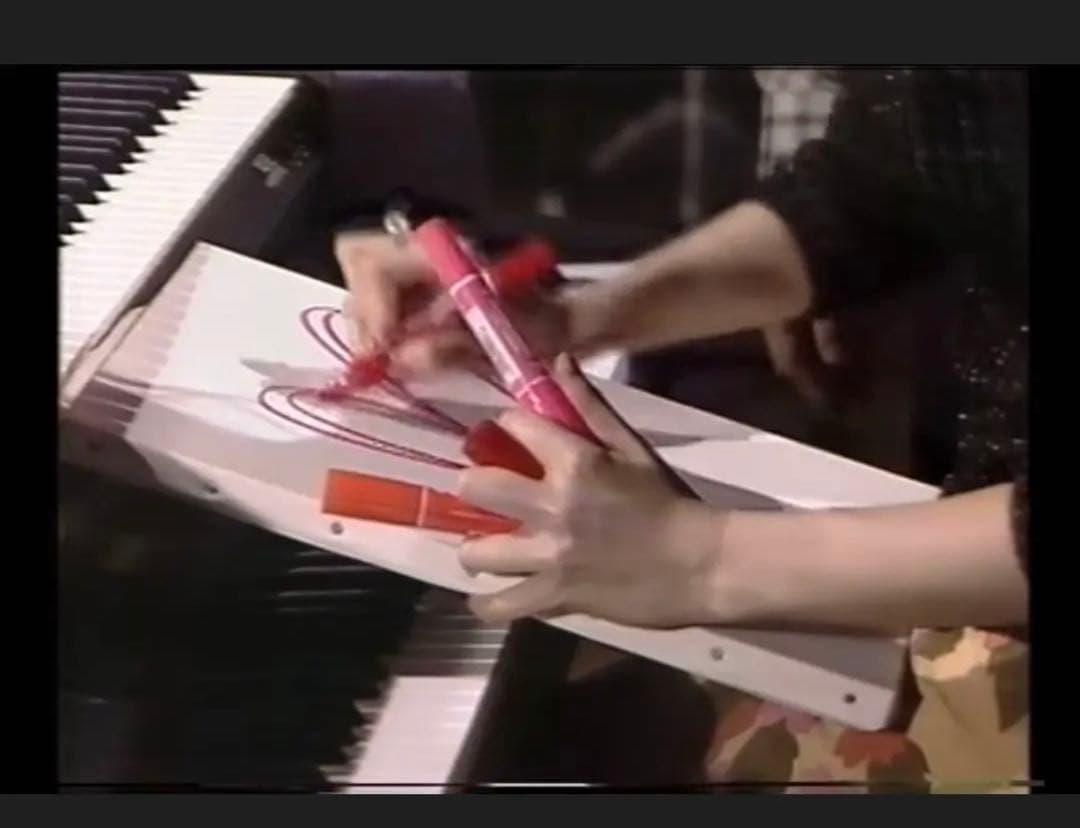 谷村有美　直筆サイン入り絵画　 神谷町Live出演時の物