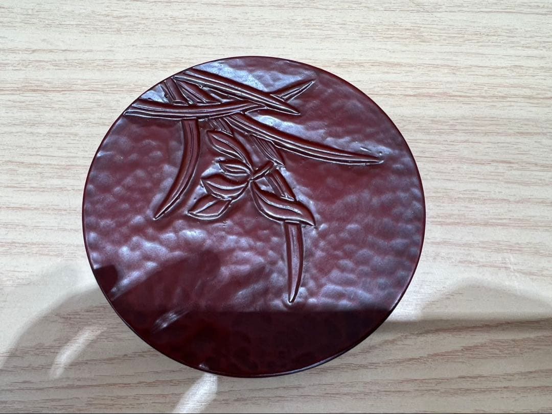 【未使用品】鎌倉彫 まとめセット（しゃもじ・丸皿・箸＋箸箱） 食器 お食い初め