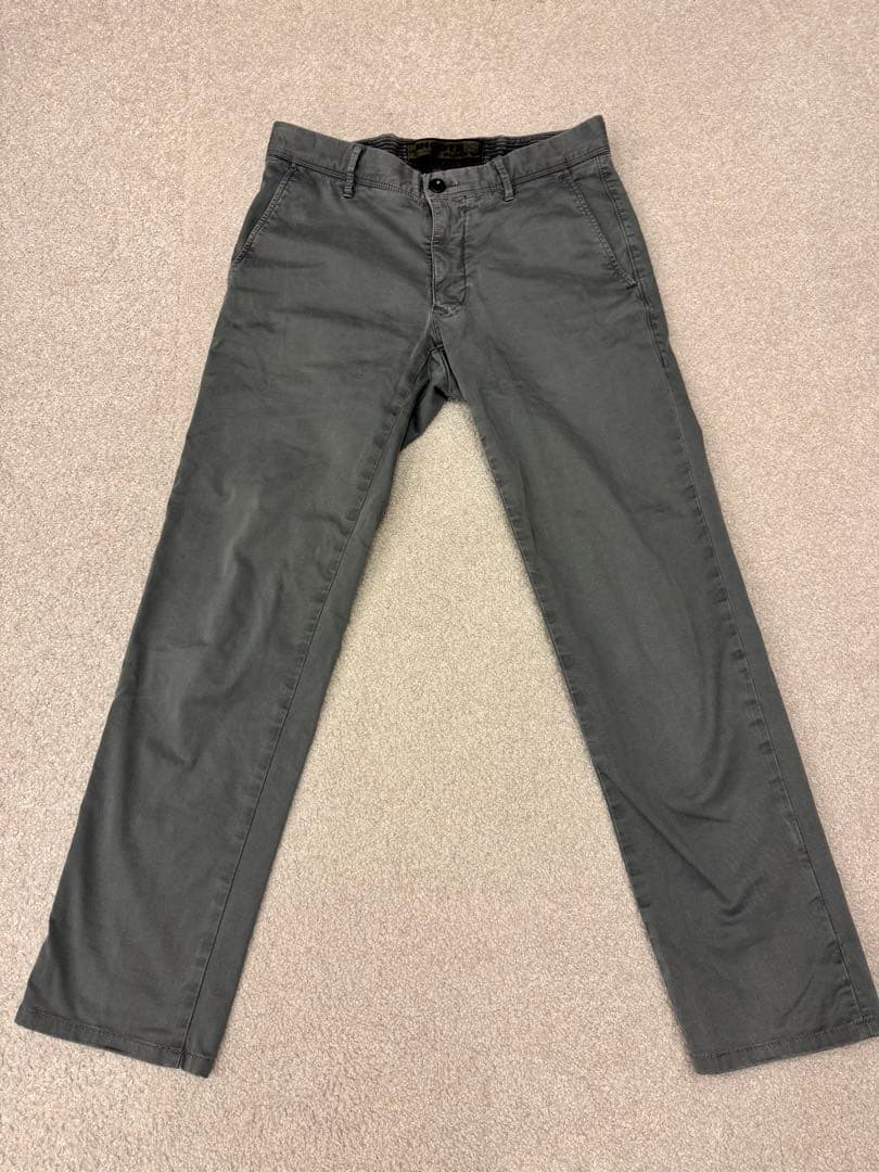 インコテックス　コットンギャバンジィチノ　ダークグレー　W29 pt 100型