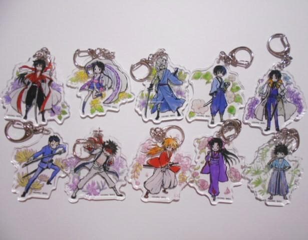 るろうに剣心 グラフアート アクリルキーホルダー 全10種セット