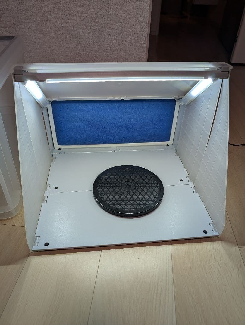 サンコーLEDライト付きパワフルファン塗装ブース