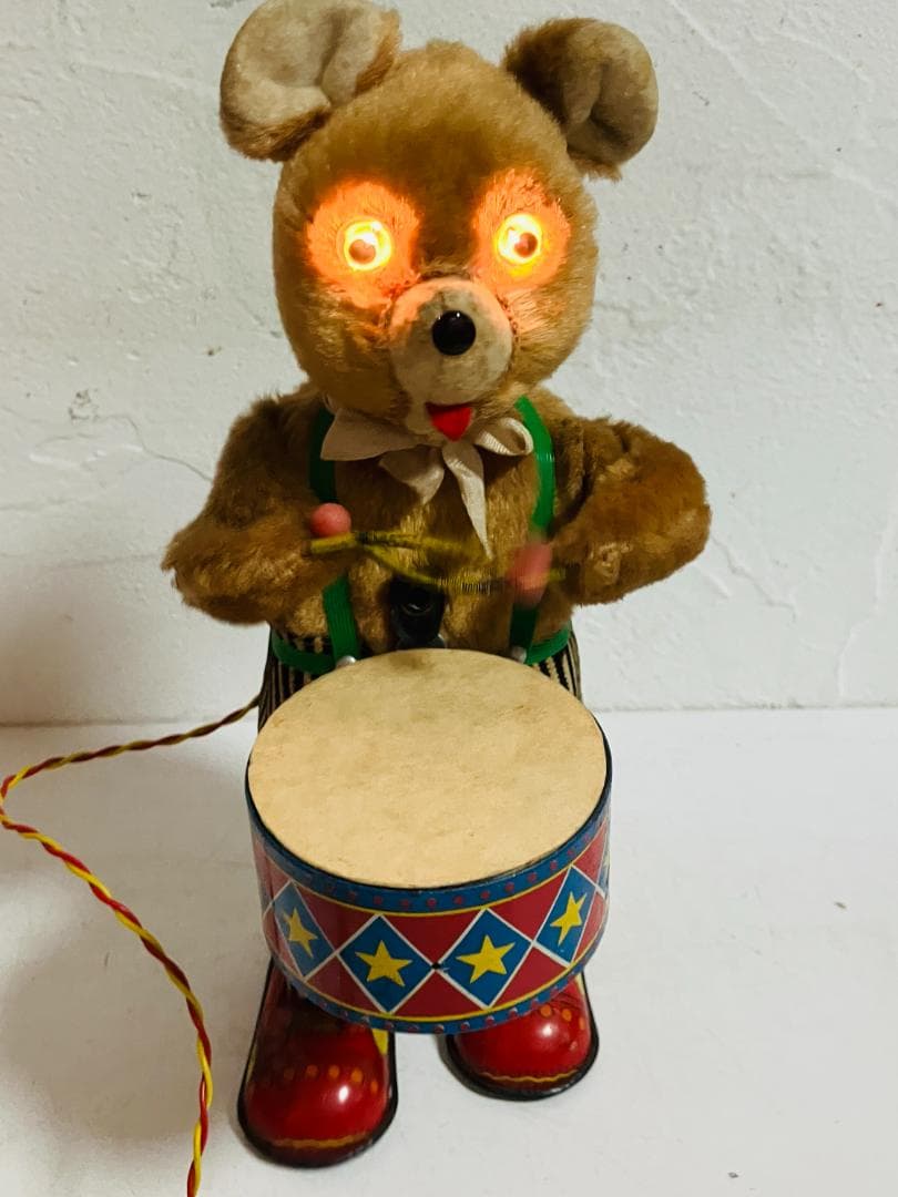 岩谷製作所 1950年 Barney Bear 　ドラマーベア　電動クマ玩具