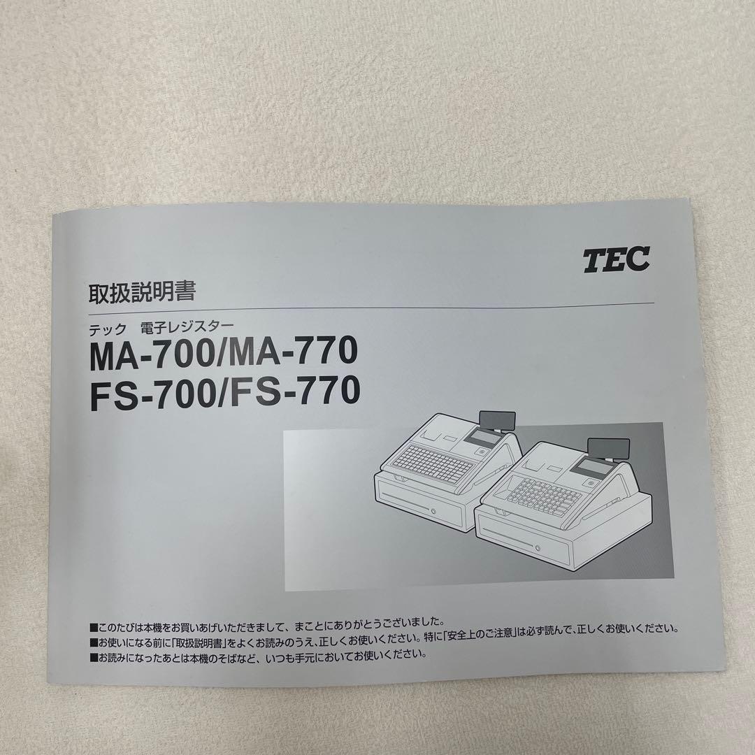 TEC MA-700/MA-770 レジスター