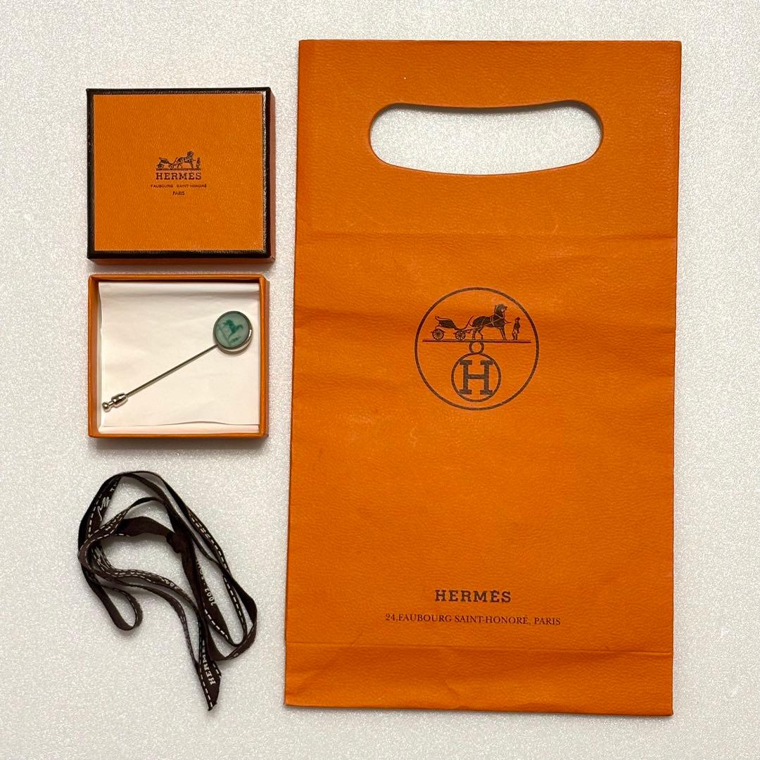 R工房さま エルメス コロゾ ピンブローチ ピンバッジ シルバー