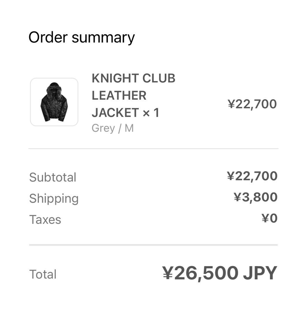 ジャケット・アウター cozy worldwide KNIGHTCLUB LEATHERJACKET