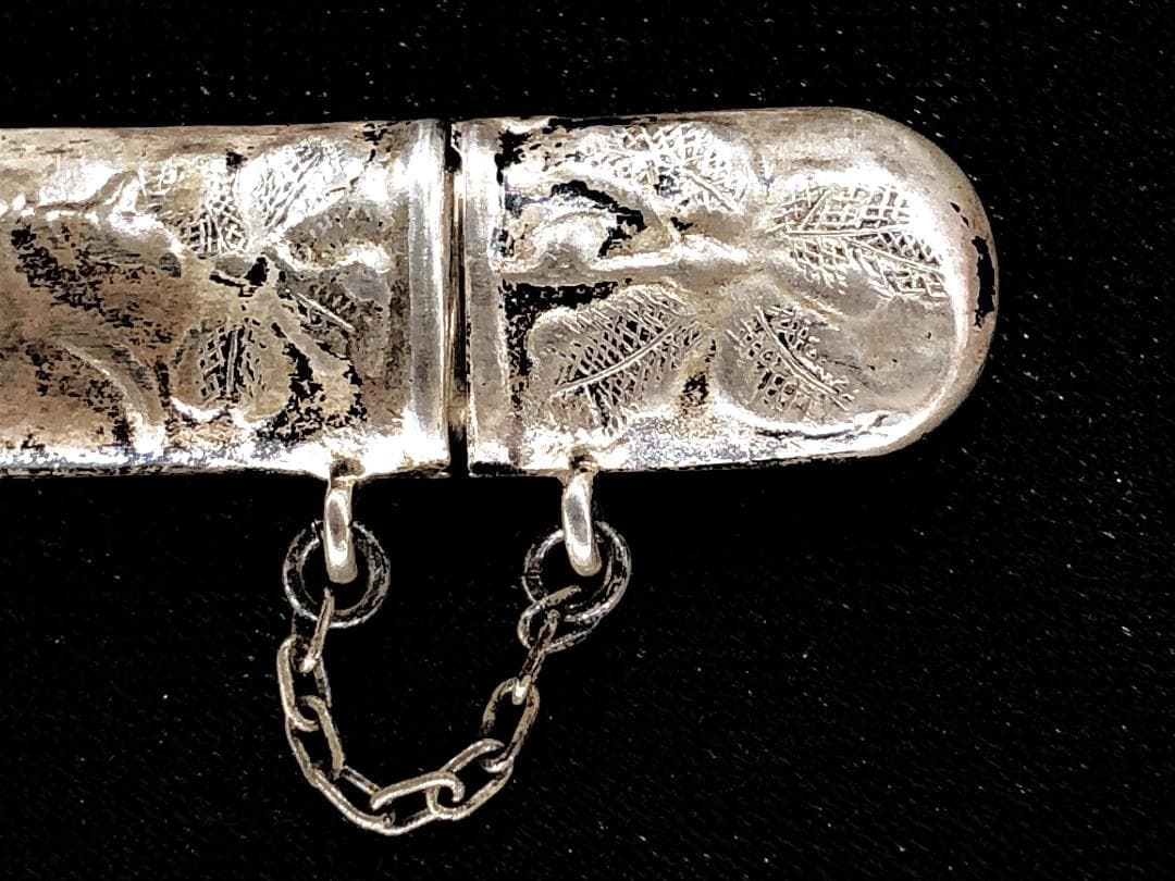 【 銀彫金 ニードルケース 】 英骨董 17世紀 シルバー925