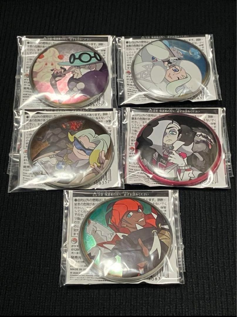 ポケモン　トレーナー　缶バッジ　コンプリートセット　ガラル地方編　ジムリーダー