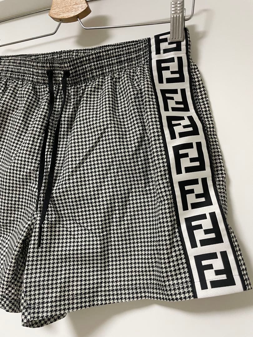 FENDI フェンディ 水着 スイムショーツ 千鳥格子 ズッカ柄 イタリア製