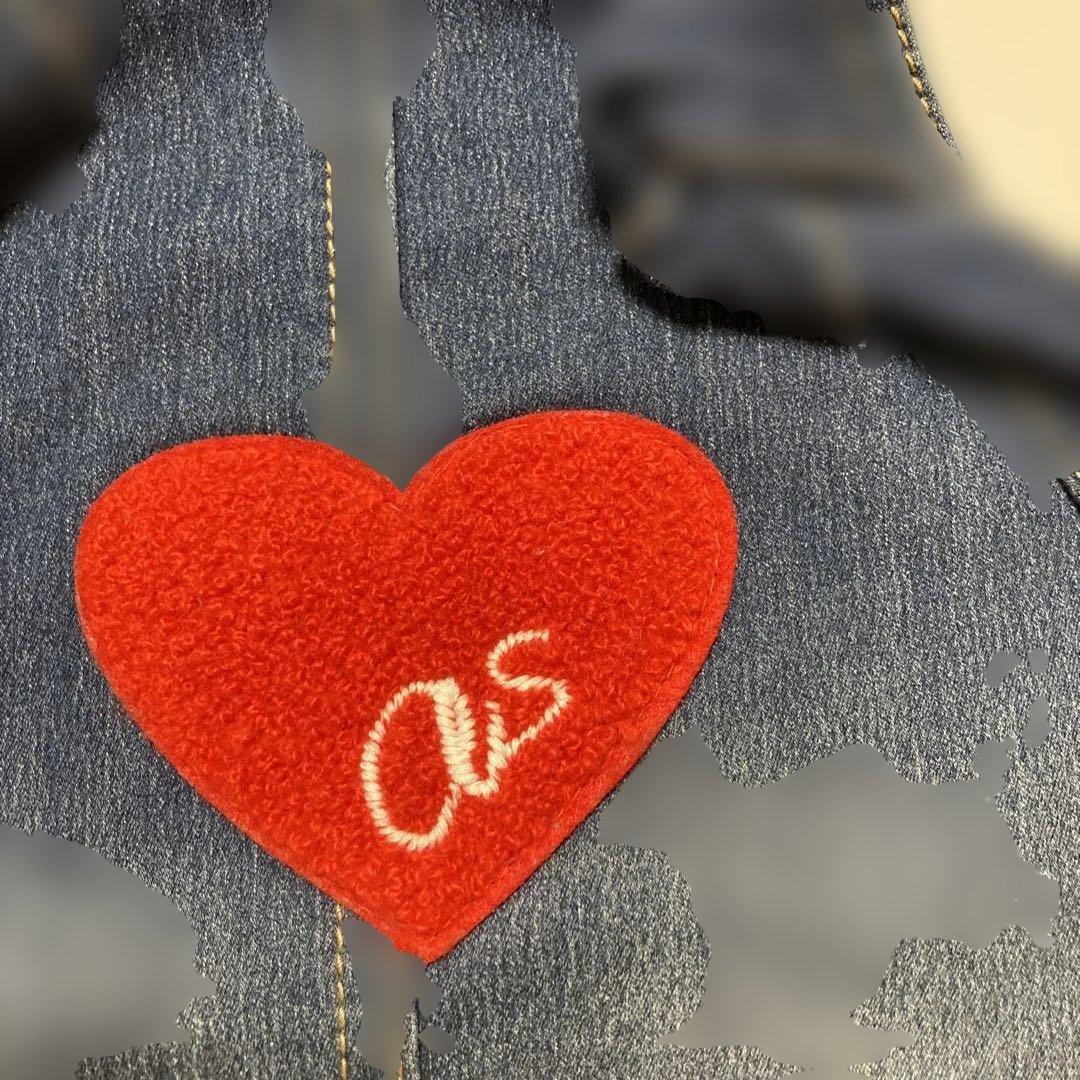 アズノウアズデワンハートサロペットスカート