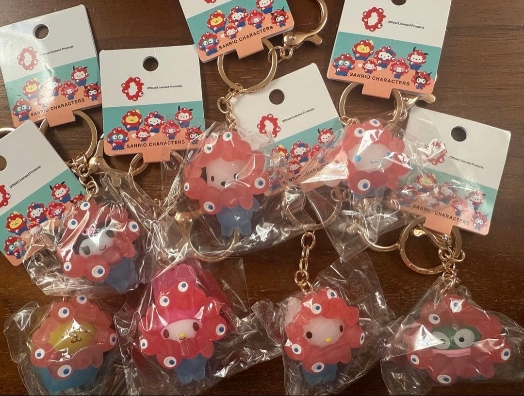 万博　サンリオ　ミャクミャクなりきり 立体マスコット クリア　キーホルダー　全種