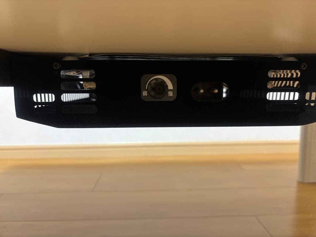 折れ脚こたつ ホワイト ナチュラル 天板リバーシブル 105cm×75cm