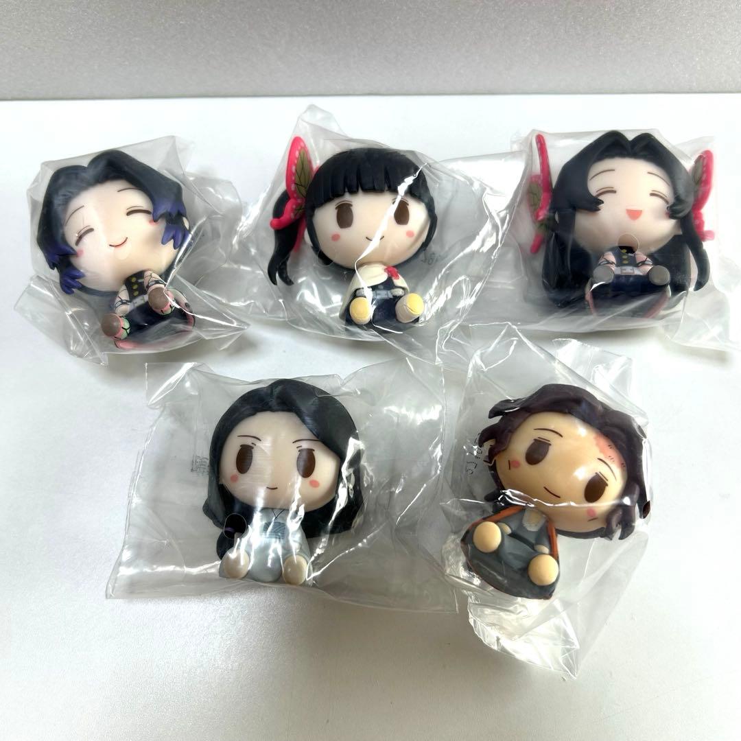 【５個】鬼滅の刃 ちょこのっこフィギュア しのぶ カナヲ 一番くじ 鬼殺の志弐