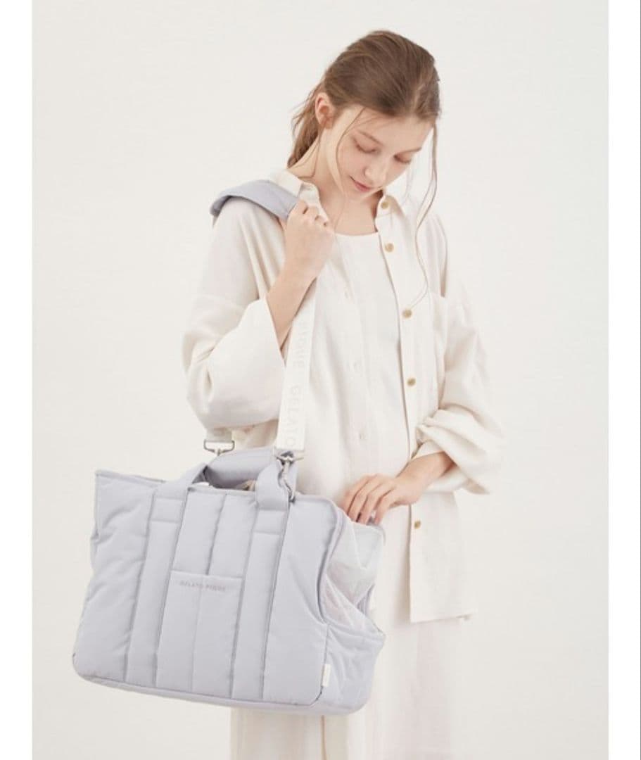 ☆新品☆　ジェラートピケ　CAT&DOG　ミニサイズ　キャリーバッグ　犬　ドッグ