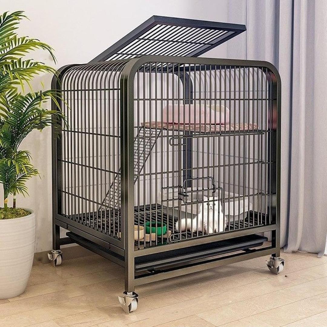 猫ケージ 猫用ケージ 猫ハウス 2段 室内用猫のゲージ 大きめ動物ケ