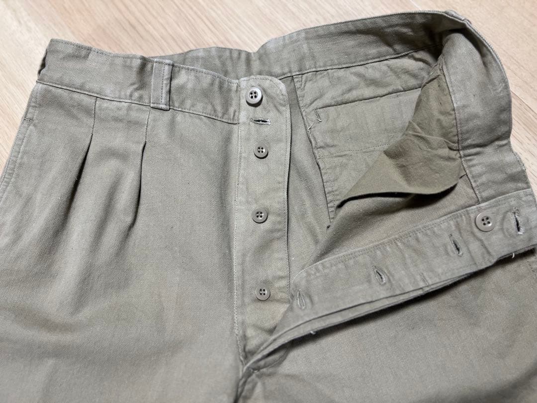 フランス軍 M52 後期 ヴィンテージ チノパン カーキ
