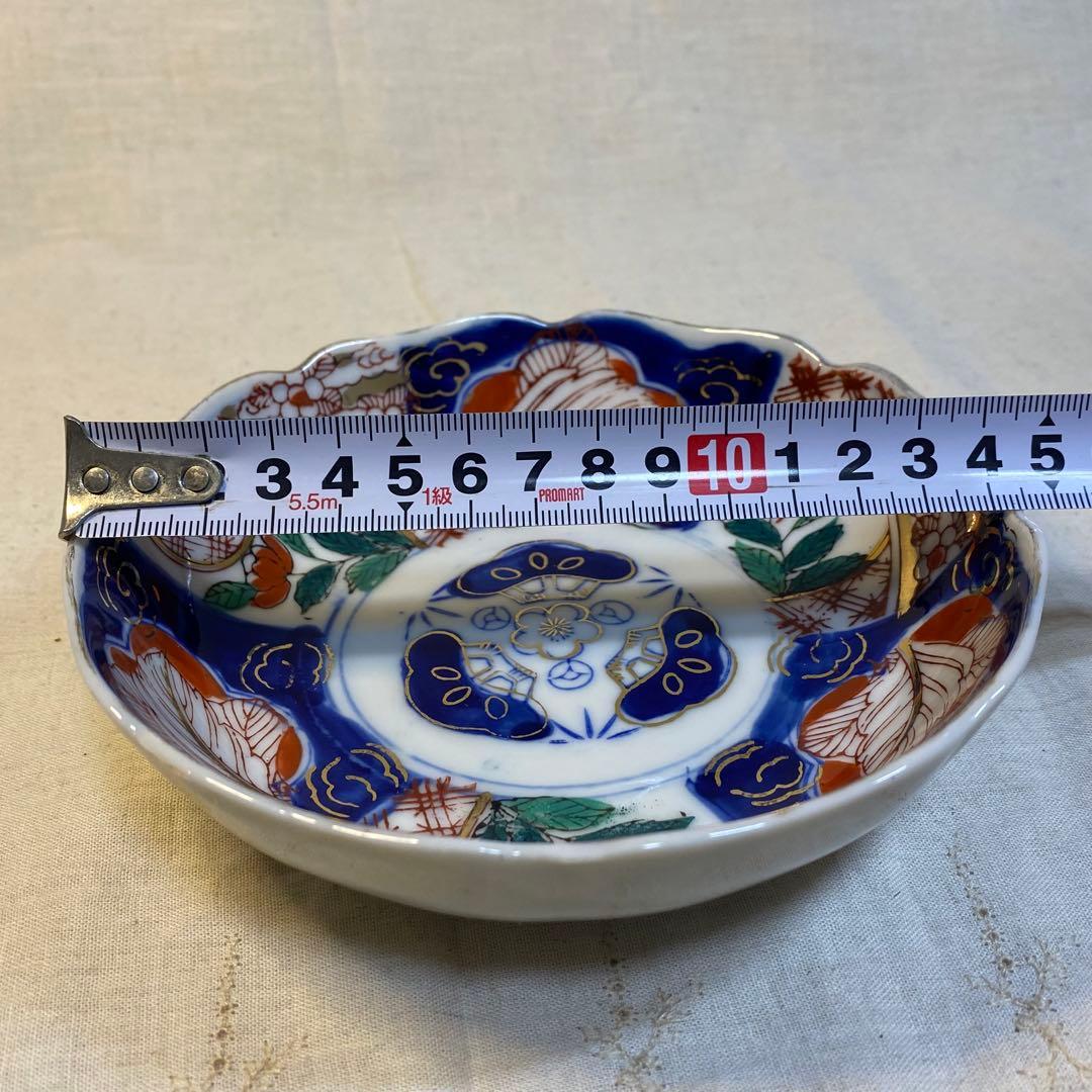 伊万里　古伊万里　大聖寺伊万里　なます皿　色絵　金襴手　4客