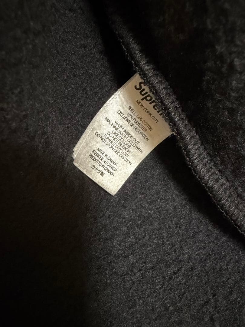 【希少サイズ】supreme Sロゴ ジップパーカー ブラック Sサイズ