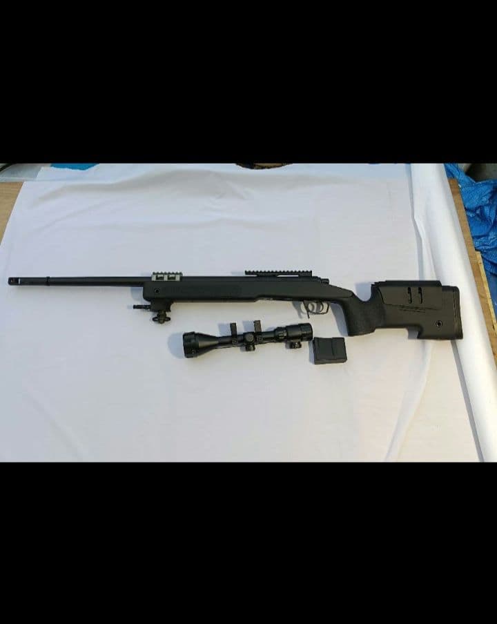 スコープ付きエアガン MODEL 700 ブラック