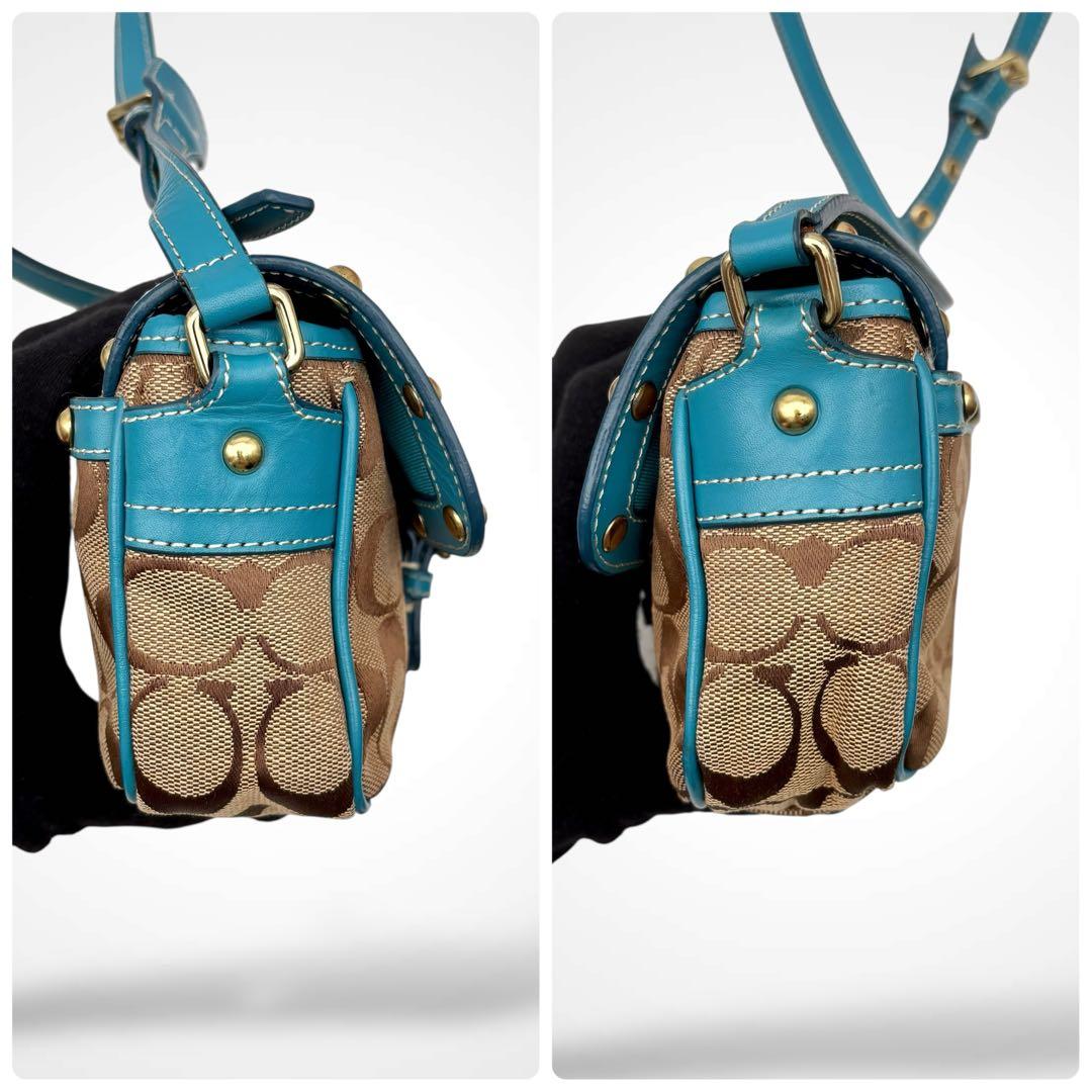 希少✨Vintage Coach Shoulder Bag Studded