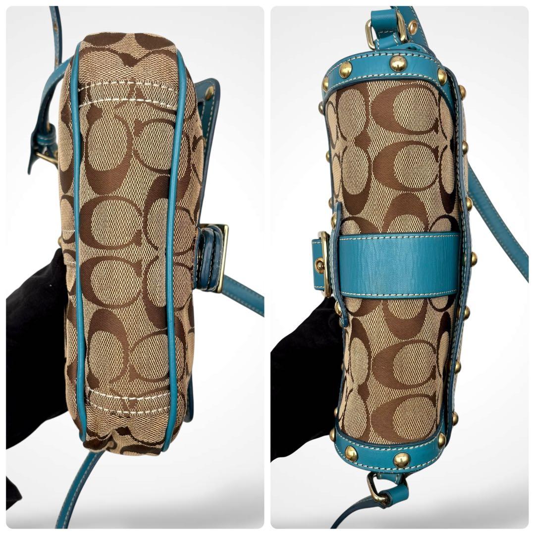 希少✨Vintage Coach Shoulder Bag Studded