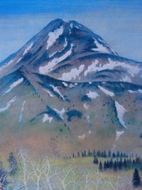 福井爽人、【羅臼早春】、希少な画集より、新品高級額・額装付