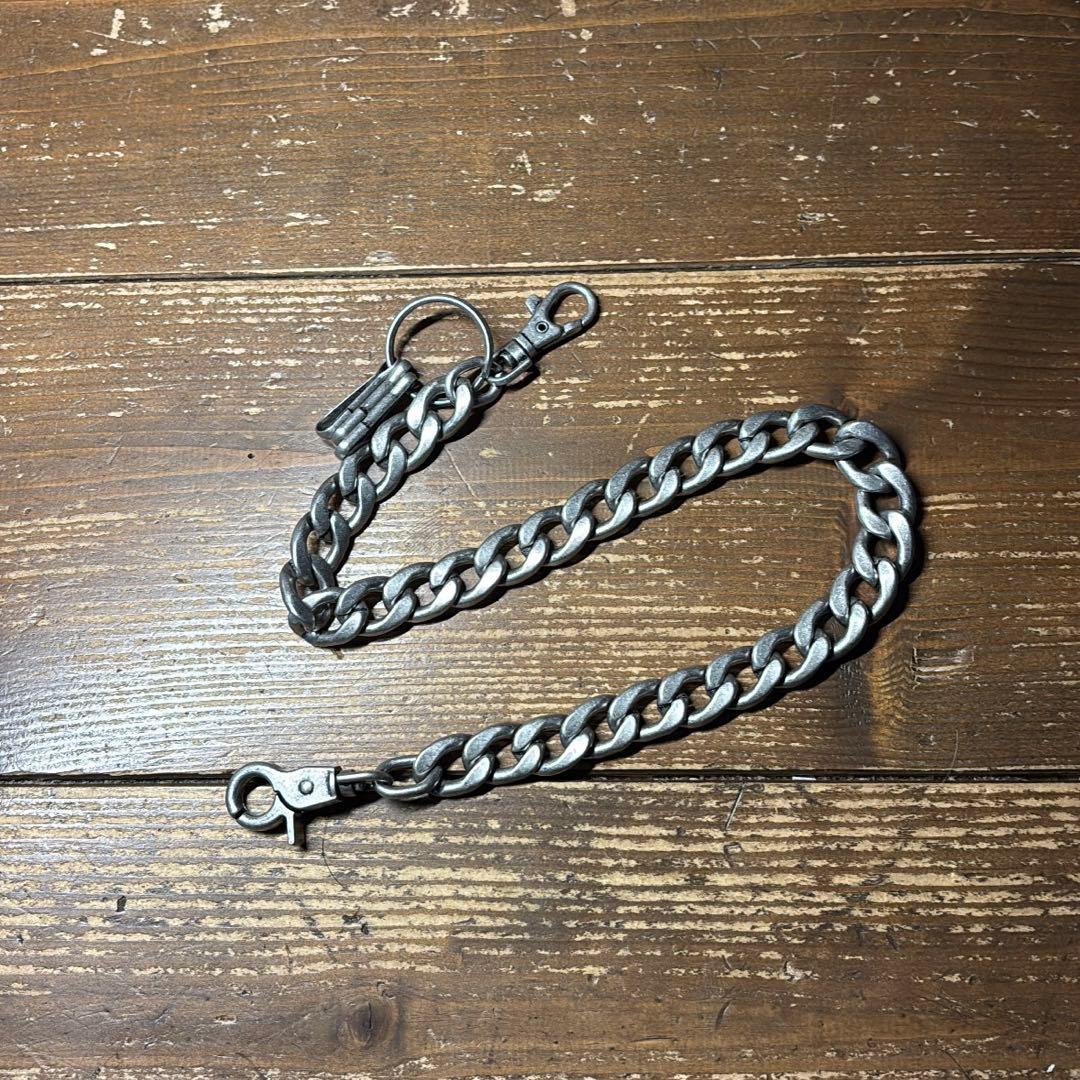 たつのハンドワックスレザー トラッカーウォレット チェーンセット