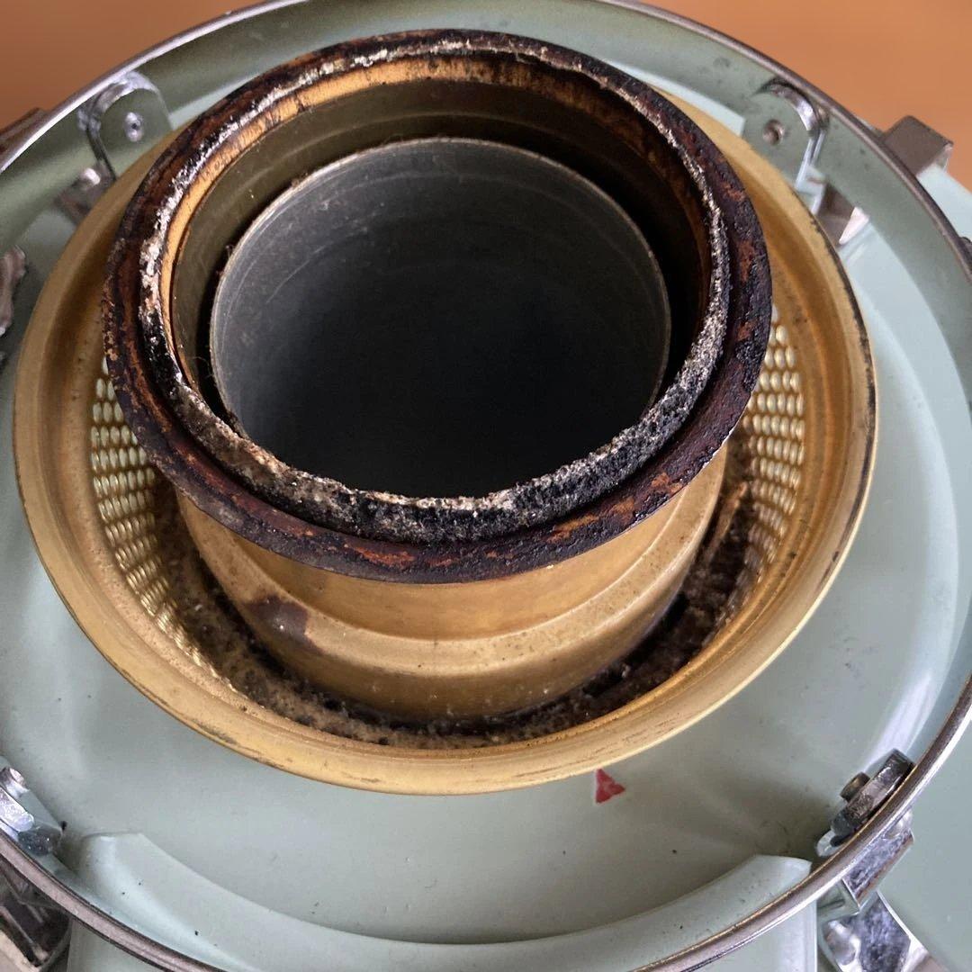 アラジン　灯油ストーブ　カバー付き　動作確認済み。芯の交換必要です。