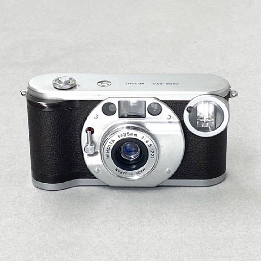 昭和、大正のレトロデザインのミノルタ35mm F3.5 コンパクトフィルムカメラ