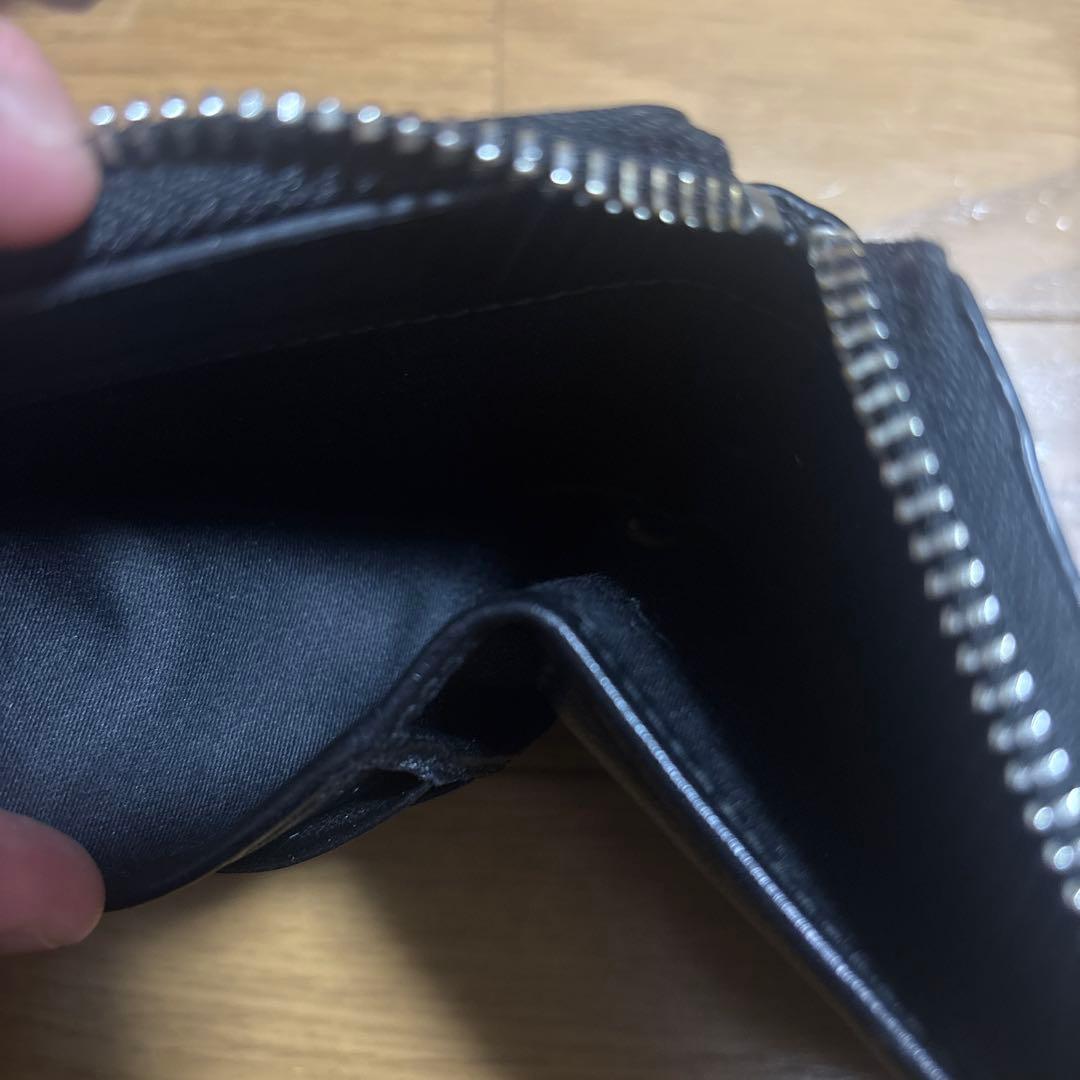 MAISON KITSUNÉ メゾンキツネ キツネ刺繍 二つ折り財布 ブラック