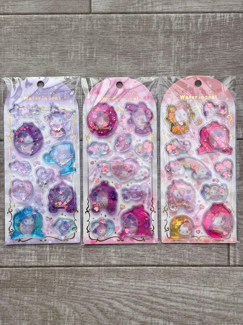 【正規品】サンリオ　ボンボンドロップシール　ミニ　ウォーターインシール　11枚