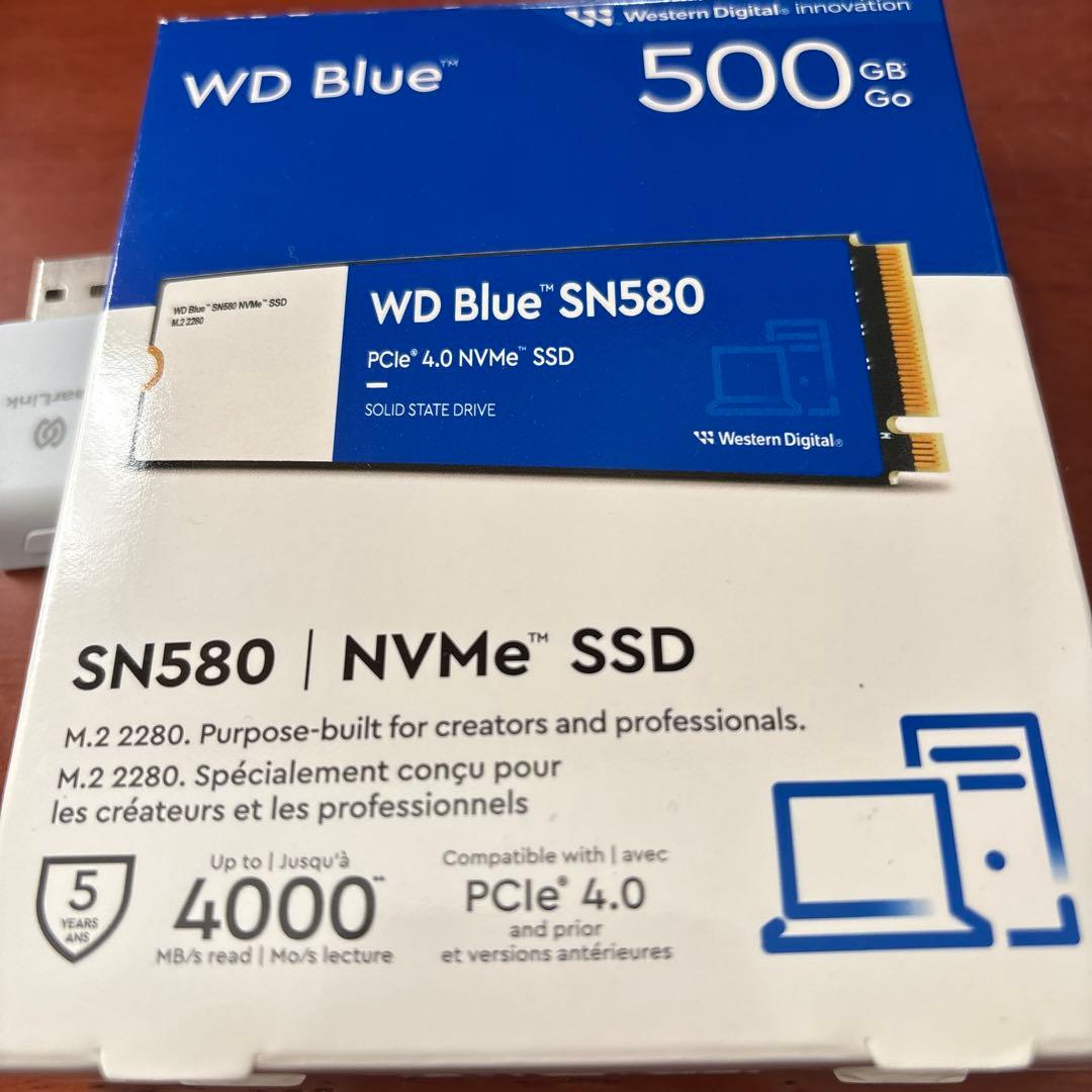 内蔵型SSD WD Blue SN580 500GB PCle4.0