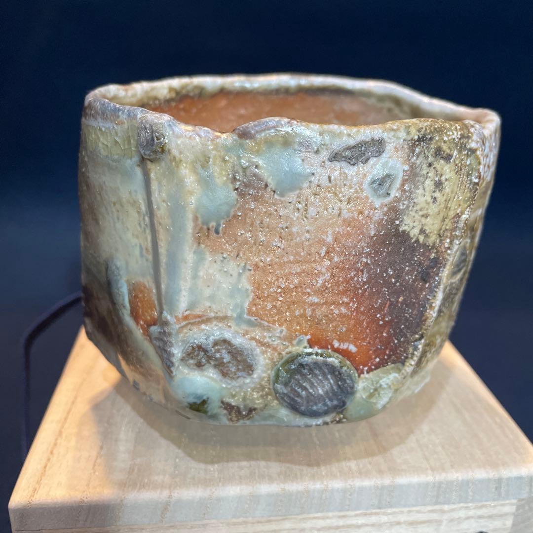 【谷本 洋】氏の作品『伊賀茶碗』です。共箱 共布 茶道具 茶碗※本物保証