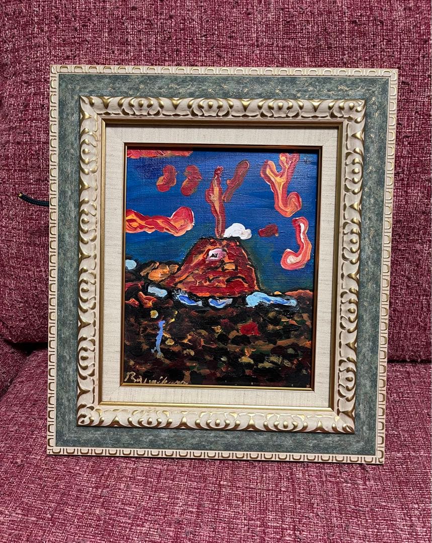 梅原龍三郎 絵画 油彩 油絵 肉筆 額縁